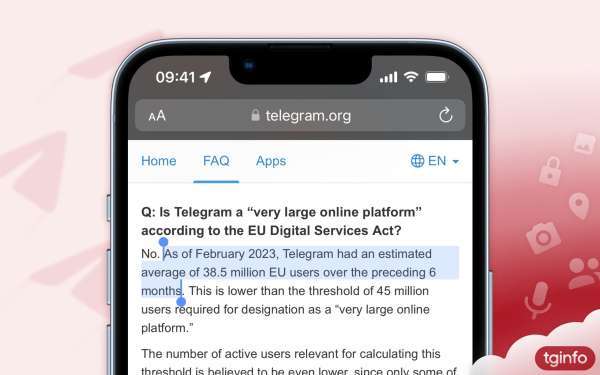 Аудитория Telegram в Евросоюзе 8.5% населения