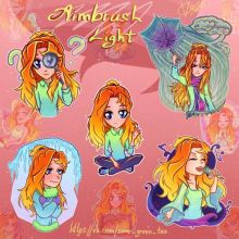 Эймбраш Лайт Милая девочка, заинтересованная во всё